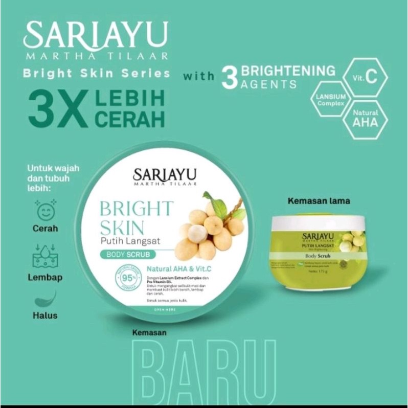 Sariayu Bright Skin Putih Langsat Body Scrub 175 gr