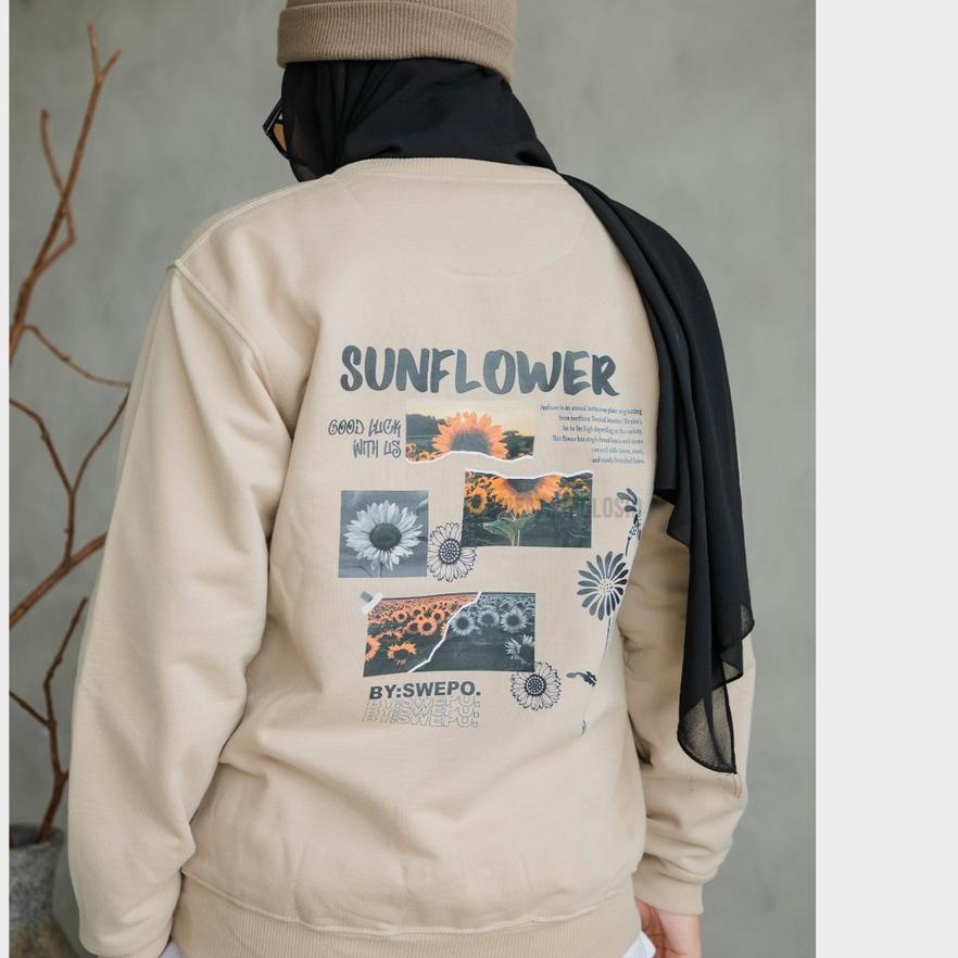빠 SWEATERPOLOSID Basic Sweater Sunflower SWEPO M-XXL Pria & Wanita SW13 Update