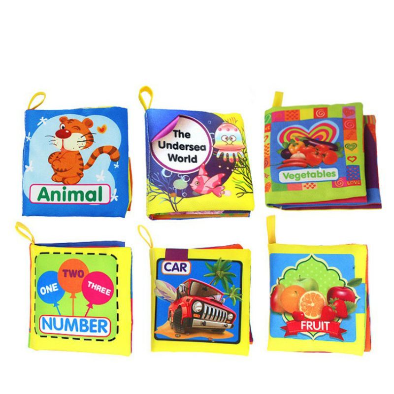 Mainan Buku Bantal Kain Anak Bayi-2