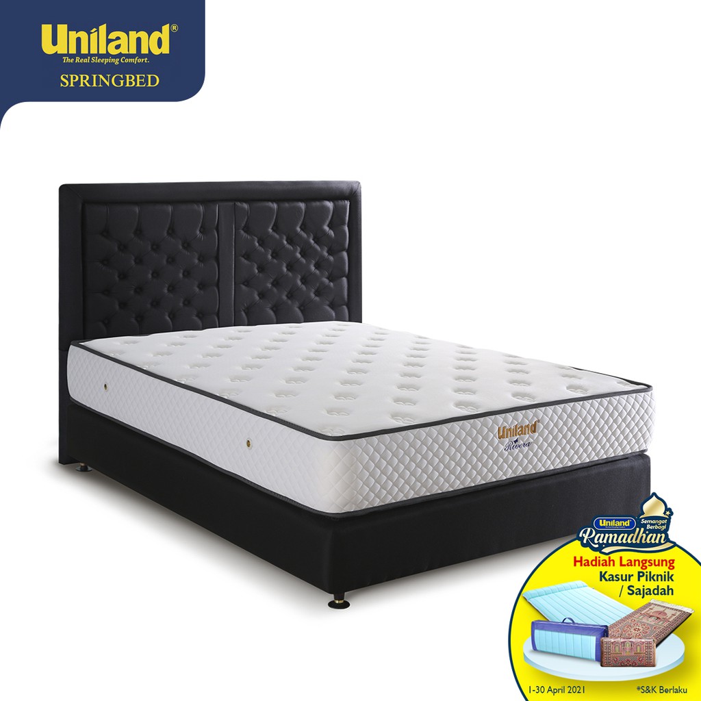 Uniland Springbed Rivera Brilliant Firmtop Spring Bed Full Set | Shopee ...