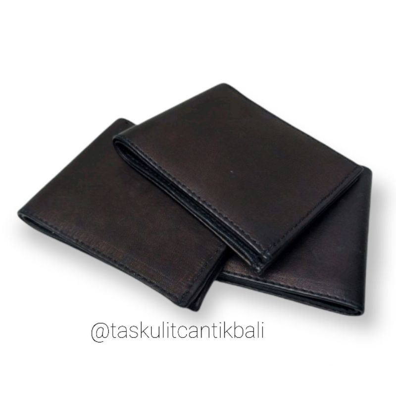 Dompet Pria Asli Kulit Domba - Black Color