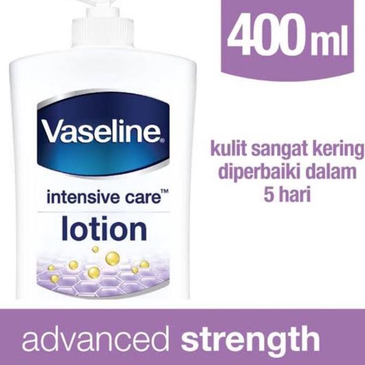 Bestseller❂➼ vaseline intensive care advanced strength 400 ml 400ml body lotion vaselin putih 200ml 