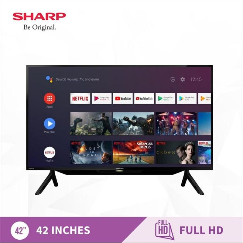 TV LED SHARP 42 INCHI ANDROID SMART 2T-C42EG1i FULL HD C42BG1 42EG1 42EG LED SMART ANDROID