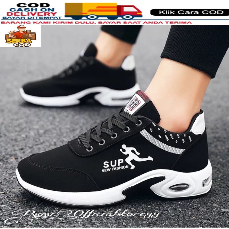 TmO - 8.8 Sale Sepatu pria fashion sneakers tali kekinian trendy Running