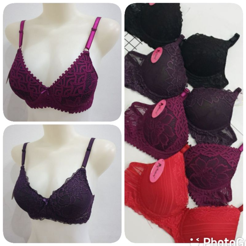 Bra | Bh Modesty Kawat Full Brokat Busa Tipis Kait 2