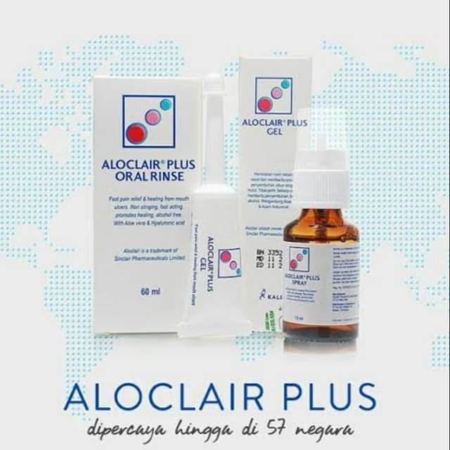 Aloclair Plus Spray / Aloclair Plus Gel / Aloclair Spray / Aloclair Gel Sariawan