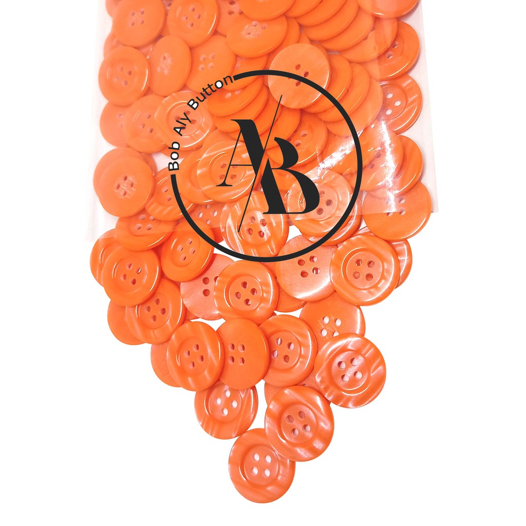 KANCING JAS SAFARI UKURAN 20 MM PER 144 PCS KC JAS 20 ORANGE 407P