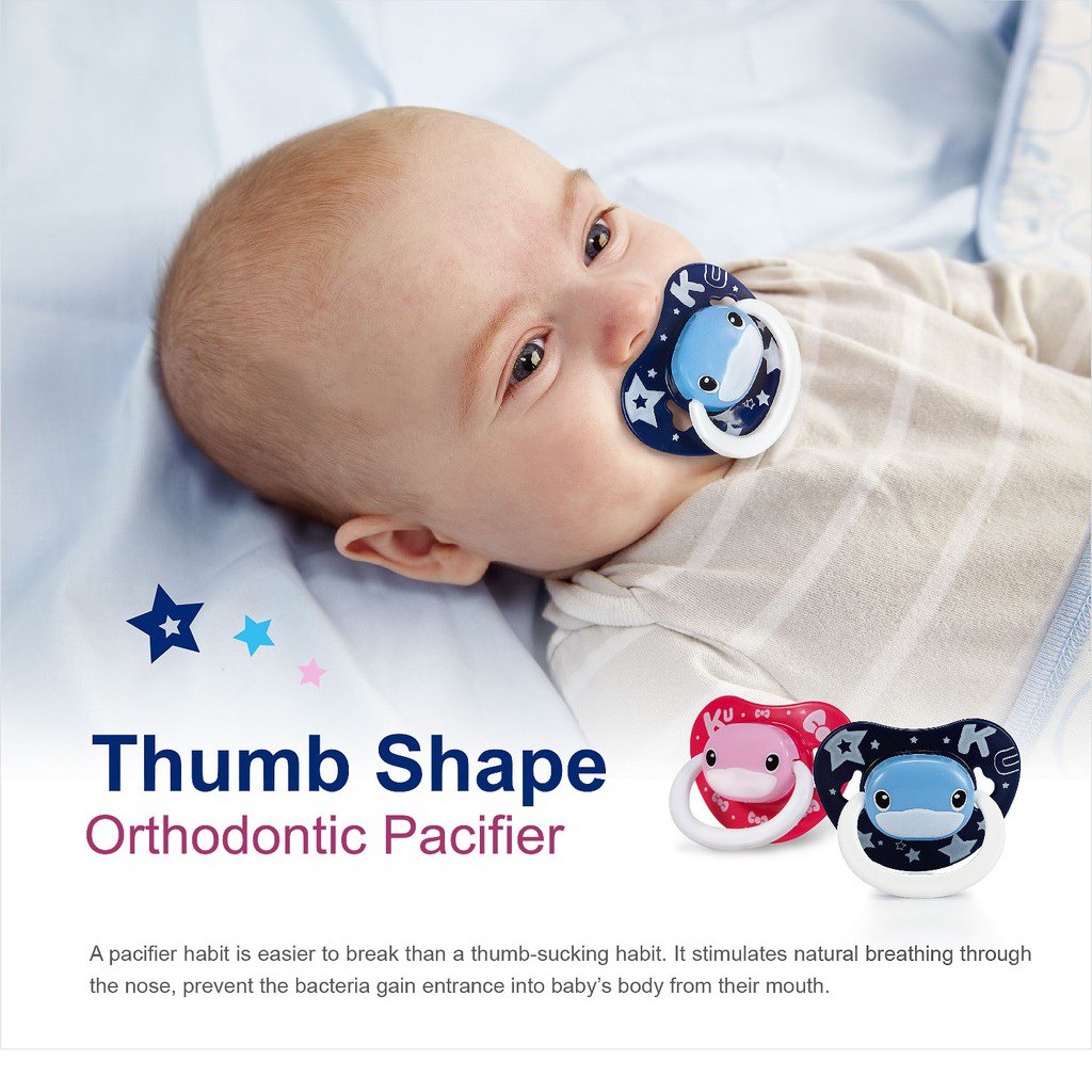 Empeng Dot Bayi Kuku Duckbill Thumb Shape Orthodontic Pacifier KU5513