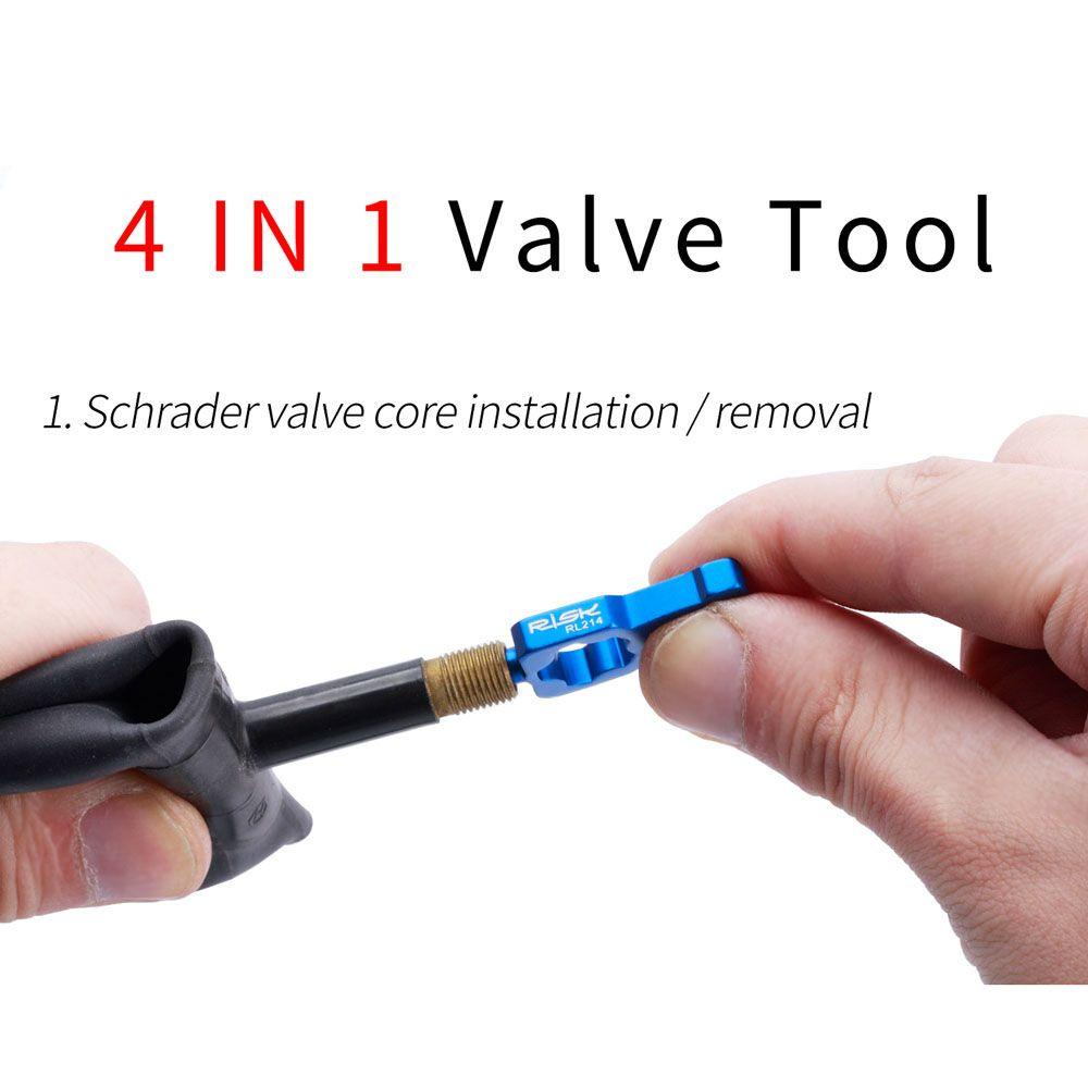 Lanfy Valve Core Remover Sepeda Gunung MTB Tubeless Double-head American French Valve Katup Gas Tools