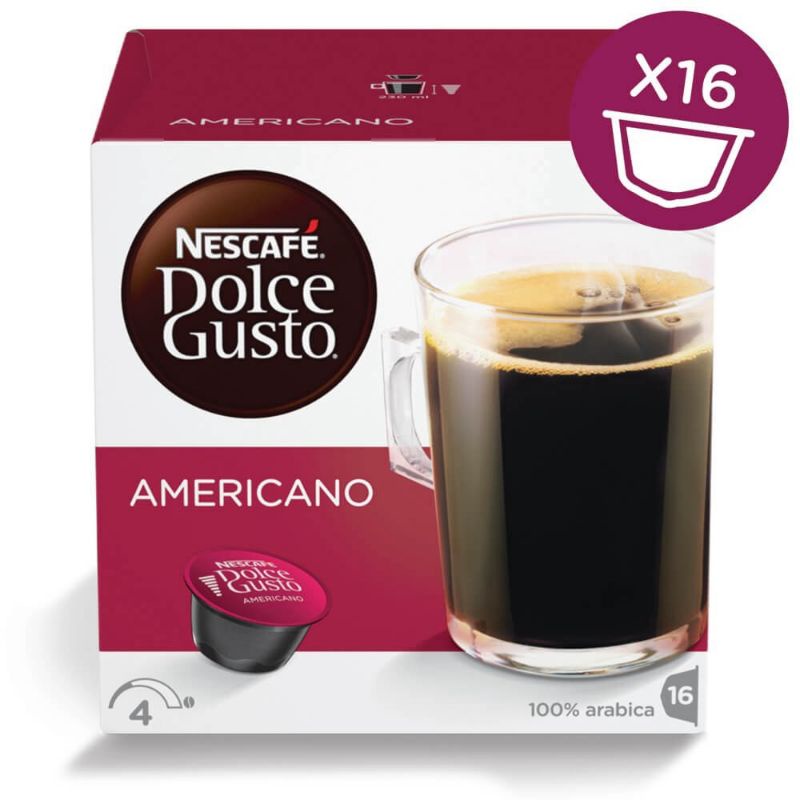 

NESCAFE DOLCE GUSTO AMERICANO - 16CAPSULE ORIGINAL EXP 2023