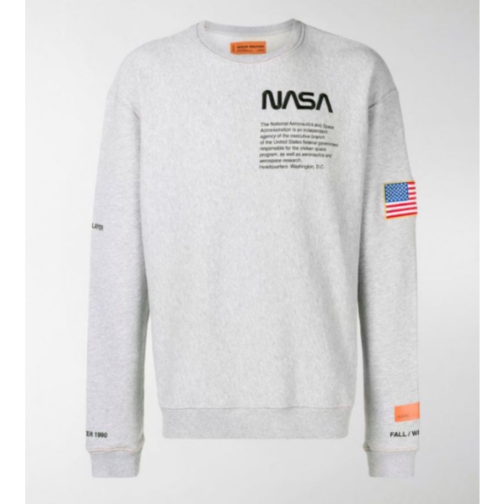 Big Sale?>jgh-780   Crewneck H&M Nasa Logg Broken White Sweater Hnm Putih Sweter