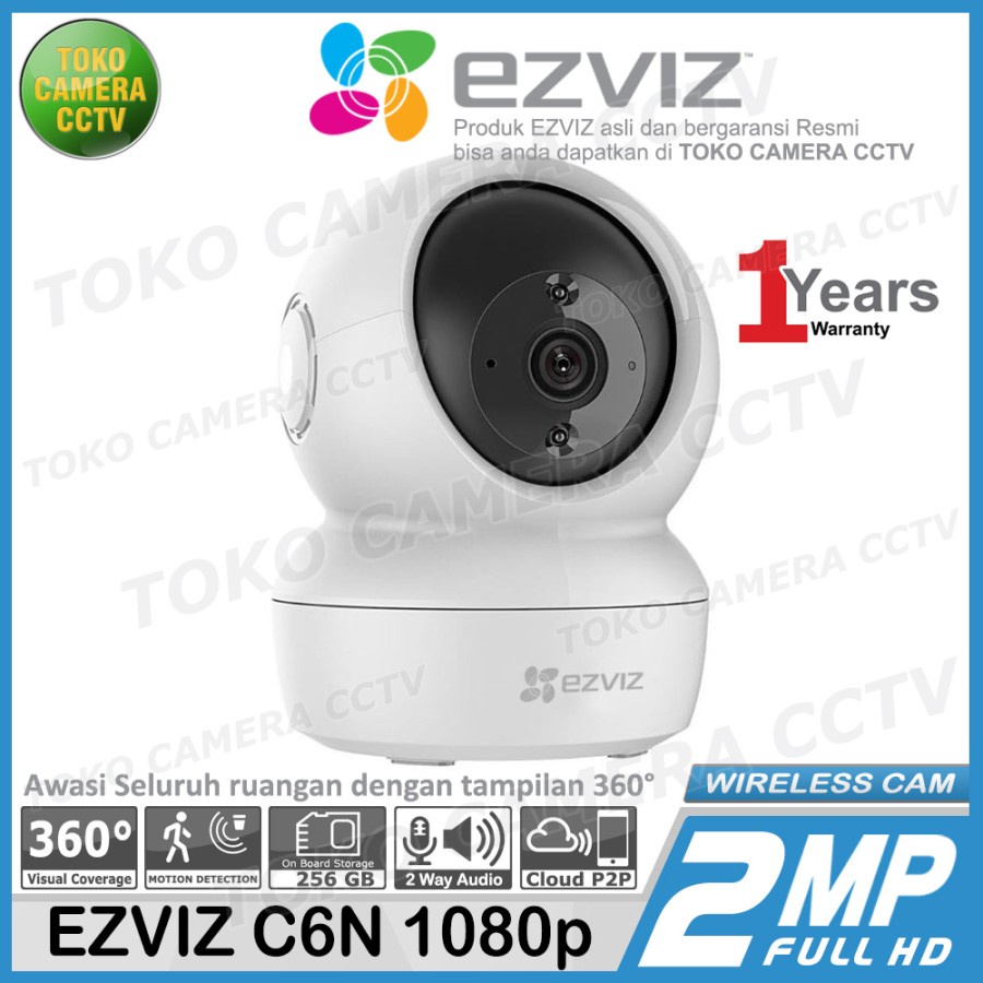 CCTV WIFI KAMERA IP CAMERA EZVIZ C6N 1080p 2MP