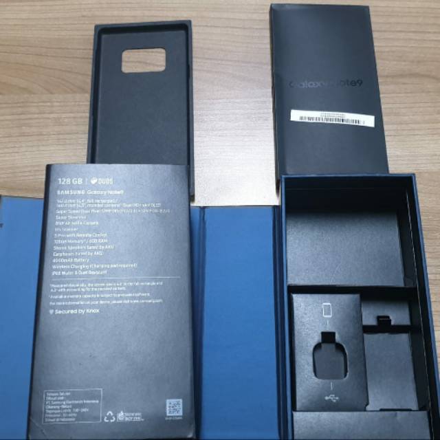 Dusbook fullset original Samsung Galaxy Note 9 keterangan warna ocean blue 128gb hanya 100rb