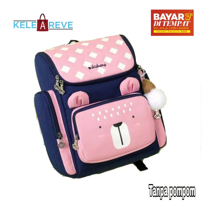 TAS ANAK PREMIUM SEKOLAH PEREMPUAN TK SD SEQUIN SMIGGLE LOL RANSEL - Merah Muda import Terlaris best
