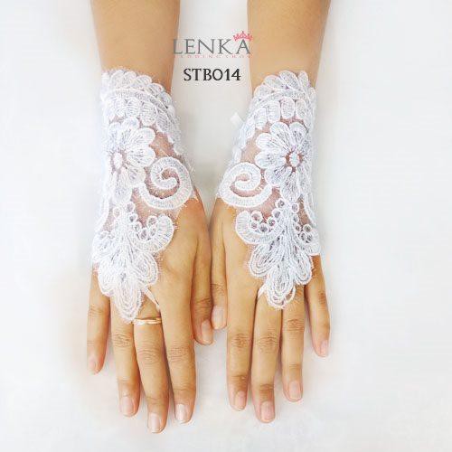 [STOK TERBATAS] LACE GLOVES AKSESORIS PENGANTIN SARUNG TANGAN BROKAT STB014