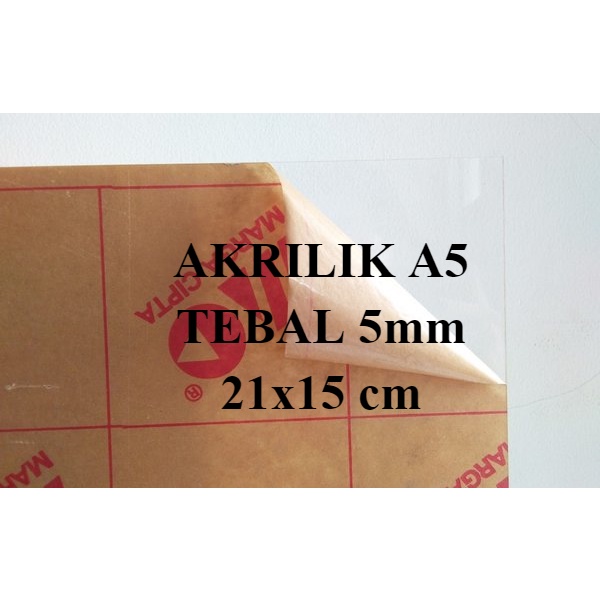 

Akrilik Lembaran Bening A5 5mm