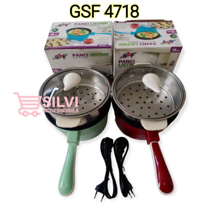 Panci Kukus Listrik Elektrik Q2 8718  4718 Heating Steamer Pot Serbaguna