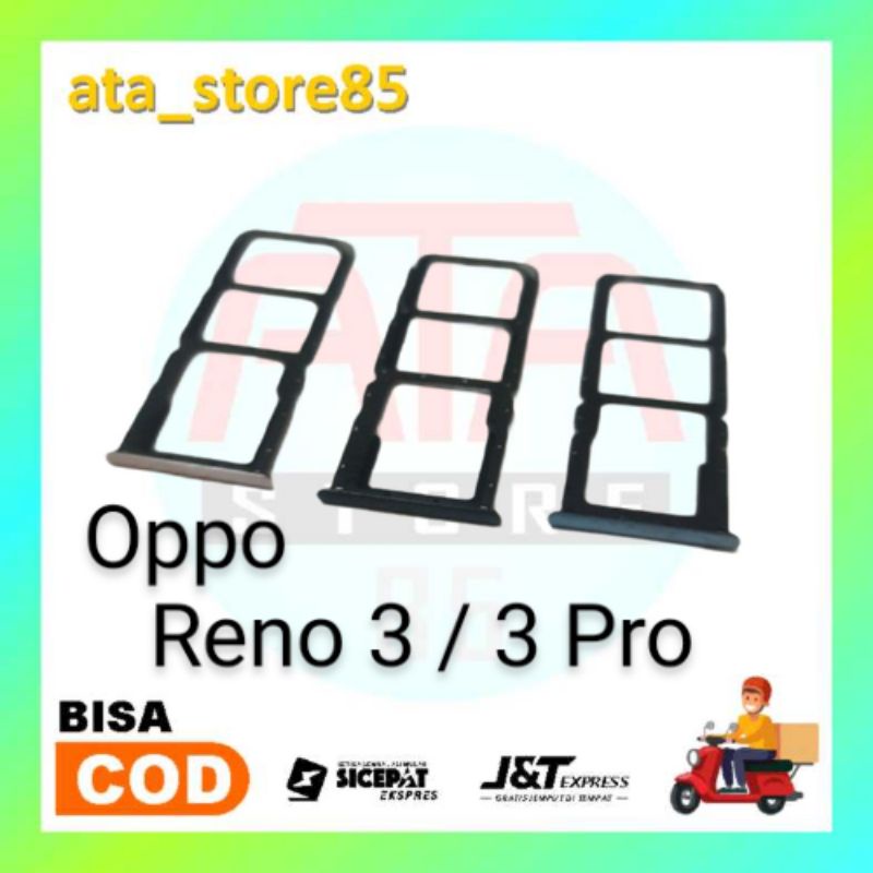 Simtray SimLock Slot Sim Tempat Kartu Sim Card Oppo Reno3 / Reno 3 Pro Original