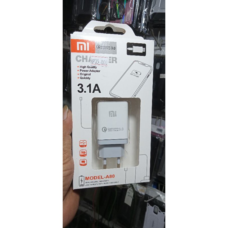 (2044) Charger Xiaomi 3,1 A quick charging Charger Xiaomi Fast Charging 3,1A/Support Xiaomi