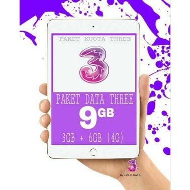 Kartu Perdana Internet Tri/3 kuota 9GB