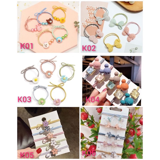 Karet Ikat rambut gaya korea - karet gelang lucu per pcs