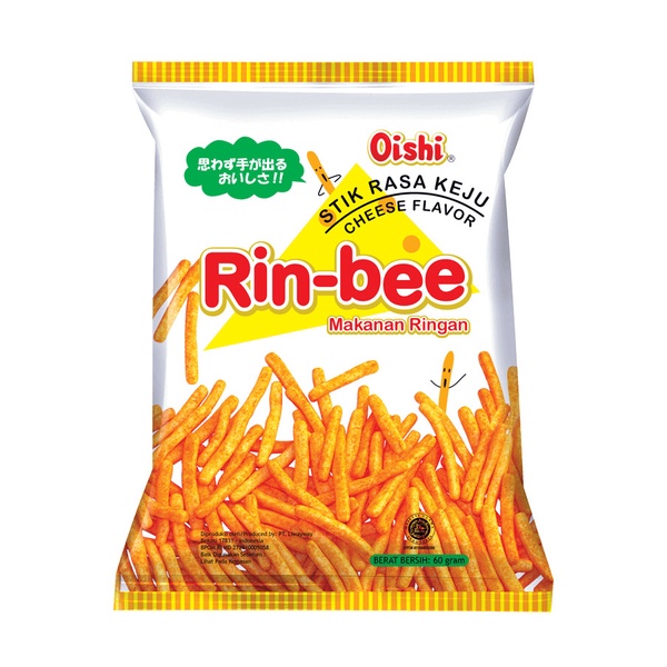 

Oishi rin bee stik keju 60 gram