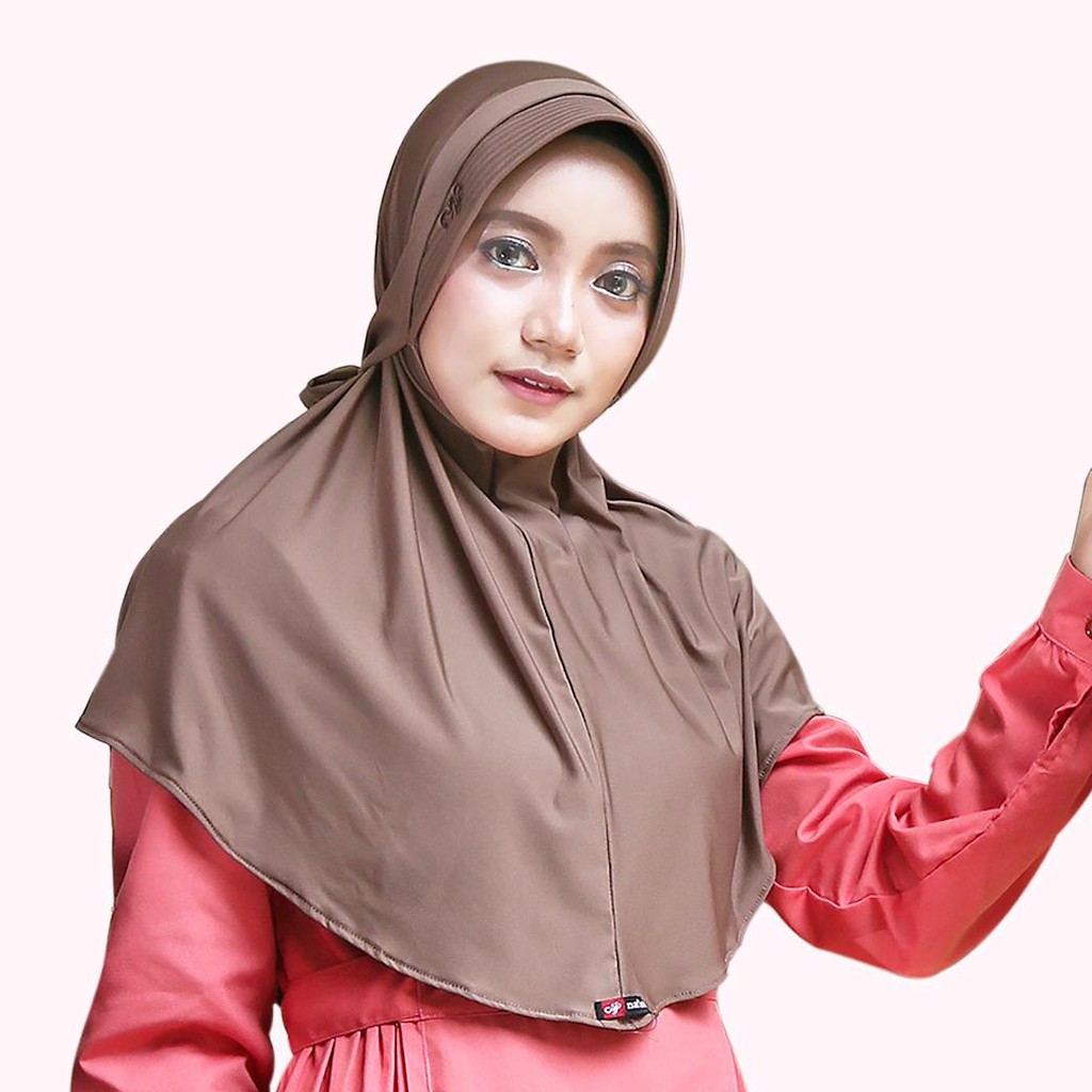 Jilbab Instan Bergo Tali Nafisa Arisha | Kerudung Instan Anti Tembem Hijab Instan Pet Kecil