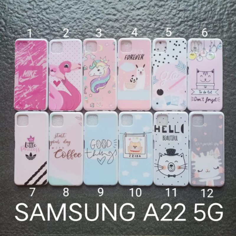 Case gambar Samsung A22 5G motif cewek ( 4 motif ) soft softcase softshell silikon cover casing kesing housing