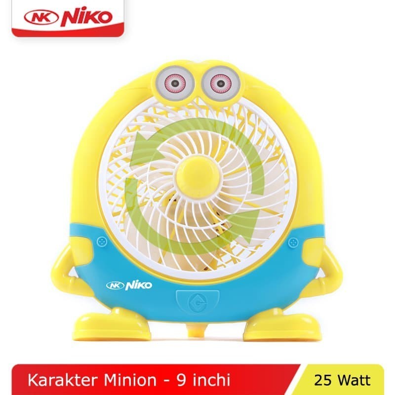 NIKO Kipas Angin Desk Fan 9&quot; NK 903 - Minion - Garansi Resmi 1 Tahun