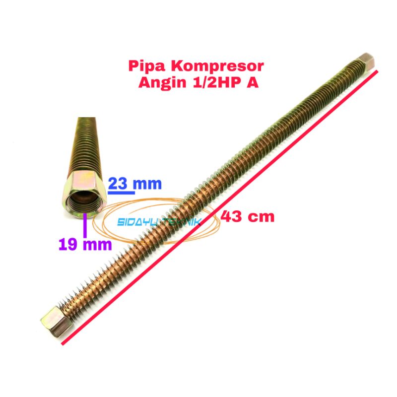 Pipa Kompresor Angin 1/2HP A