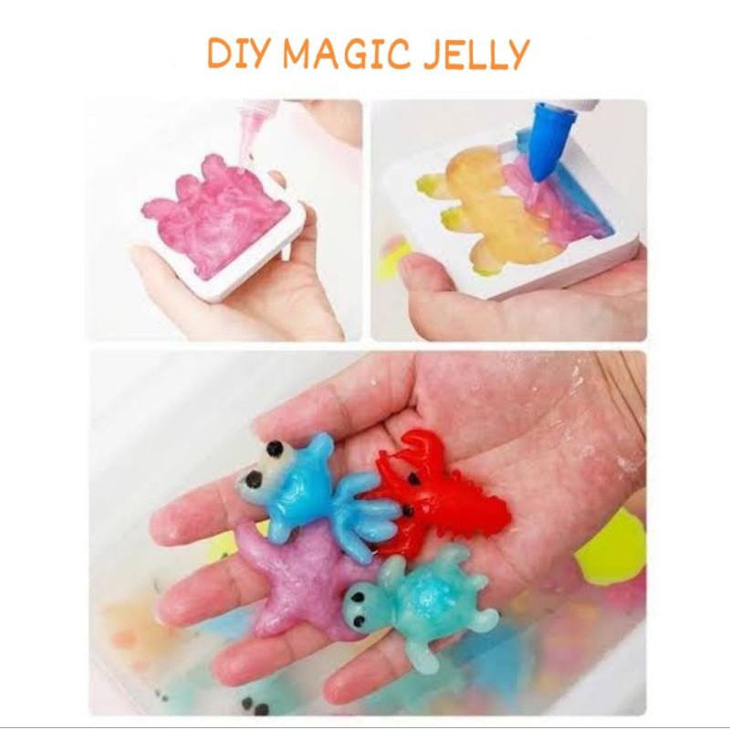 DIY Magic Jelly, DIY Water Magic Jelly, Jelly Toy