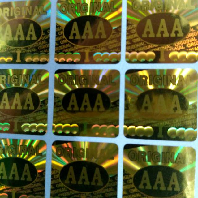 

Stiker hologram Original AAA Gold