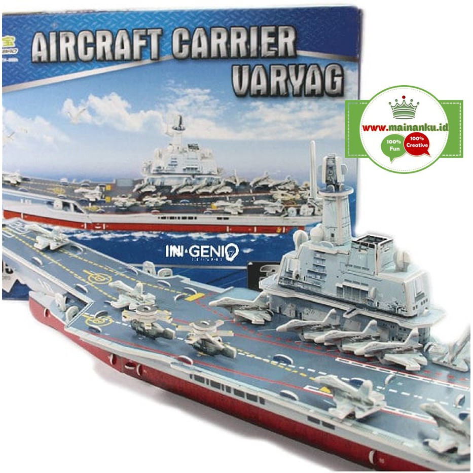 Puzzle 3d BIG SIZE | AIRCRAFT CARRIER VARYAG | Mainan Model Kapal