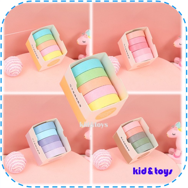 

Kidntoys Washi Tape Masking Tape Dekorasi Wrist Tape Pita Perekat Perlengkapan Sekolah Korean Tape DIY Paper Tape