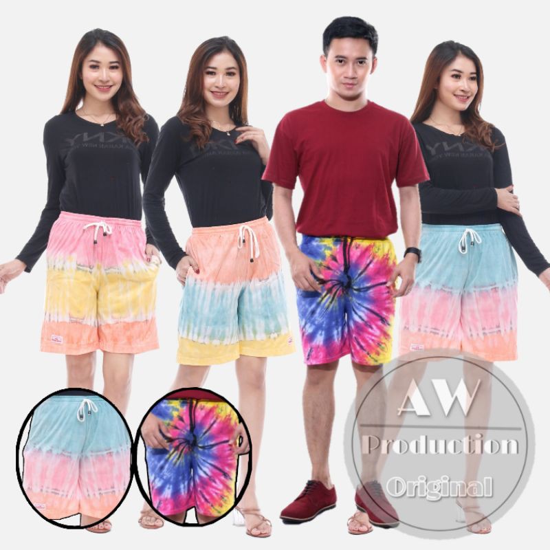 Celana Pendek Pria Dewasa Boxer Tiedye Celana Pria Wanita Surfing Distro Premium Renang Pantai Bali