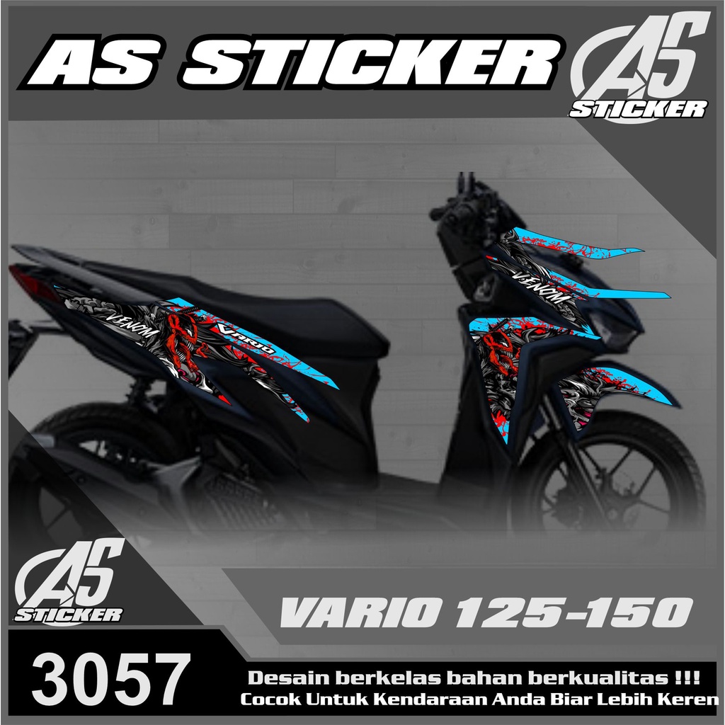 3057 Striping Variasi List Vario 125-150 New-Sttriping Skotlet Vario Desain Venom