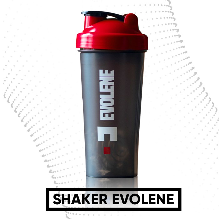 Shaker Protein EVOLENE Food Grade Material Warna MERAH, Ukuran 700 ML. Evolene Evoline Evolen