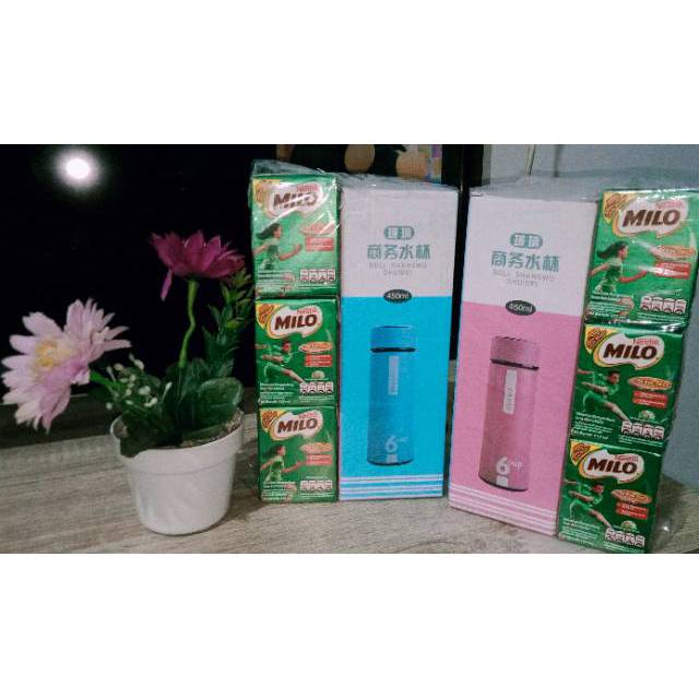 

Paket Milo isi 6 pcs+ Tumbler kaca 450 Ml