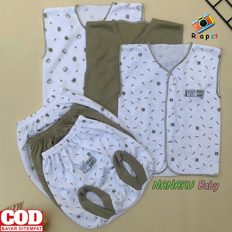 Isi 18 PCS Paket Lahiran Gift Set Baju Celana Bayi Baru Lahir Usia 0-3 Bulan Serian Army - Anababy