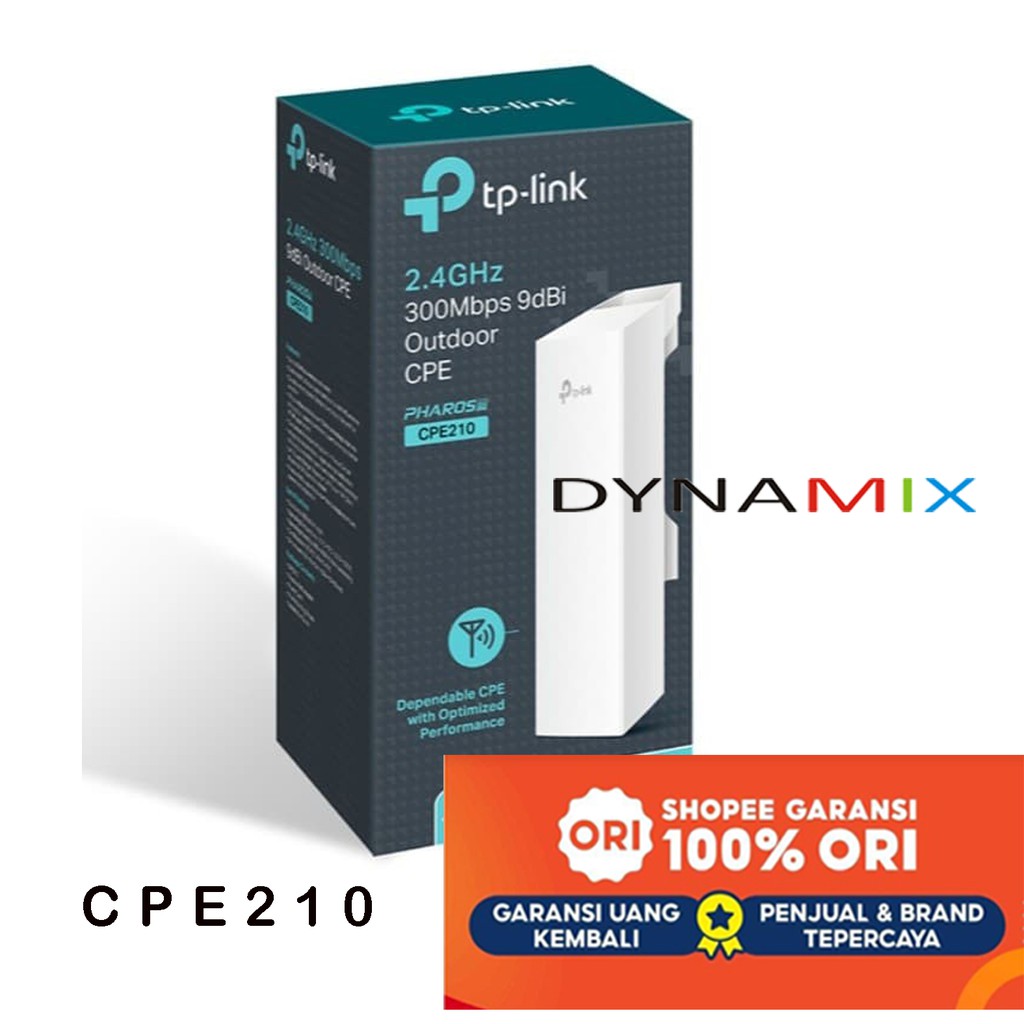 TP-Link CPE210 2.4GHz 300Mbps 9dBi CPE | TPLink GARANSI RESMI