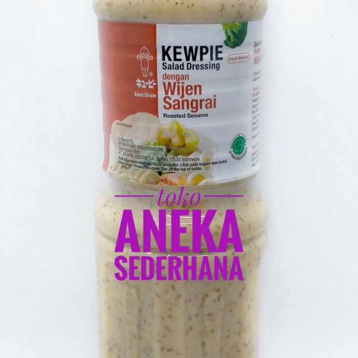 

SAUS-DRESSING- ROASTED SESAME WIJEN SANGRAI 1 LITER KEWPIE SALAD DRESSING -SAUS-DRESSING.