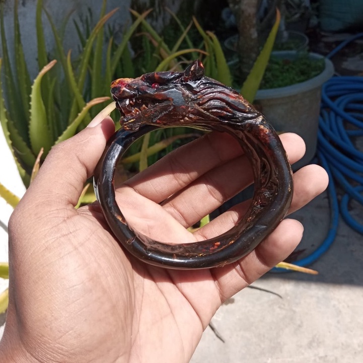 GELANG/gelang akar bahar ukir srigala/gelang akar bahar ukir/ gelang akar bahar merah