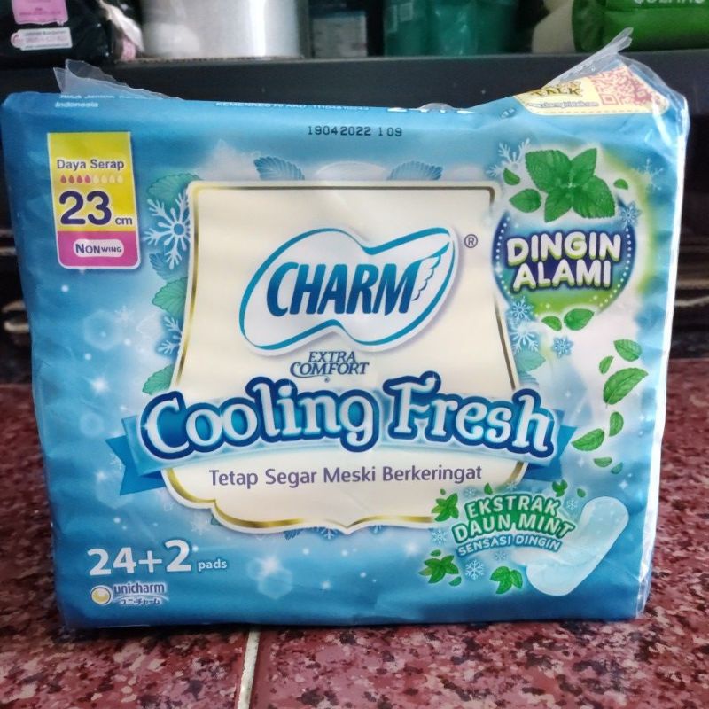 Charm Cooling Fresh Non Wing 24 pads