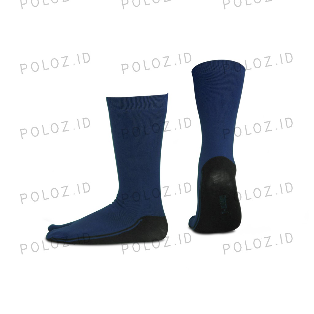 KAOS KAKI JEMPOL MUSLIMAH TELAPAK HITAM KAOS KAKI JEMPOL PANJANG KAOS KAKI PANJANG CEWE-BIRU TUA