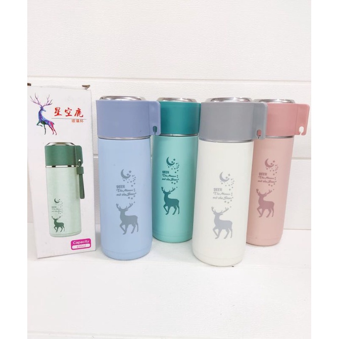 BOTOL MINUM KACADEER 450ML / BOTOL MINUM KACA LUCU