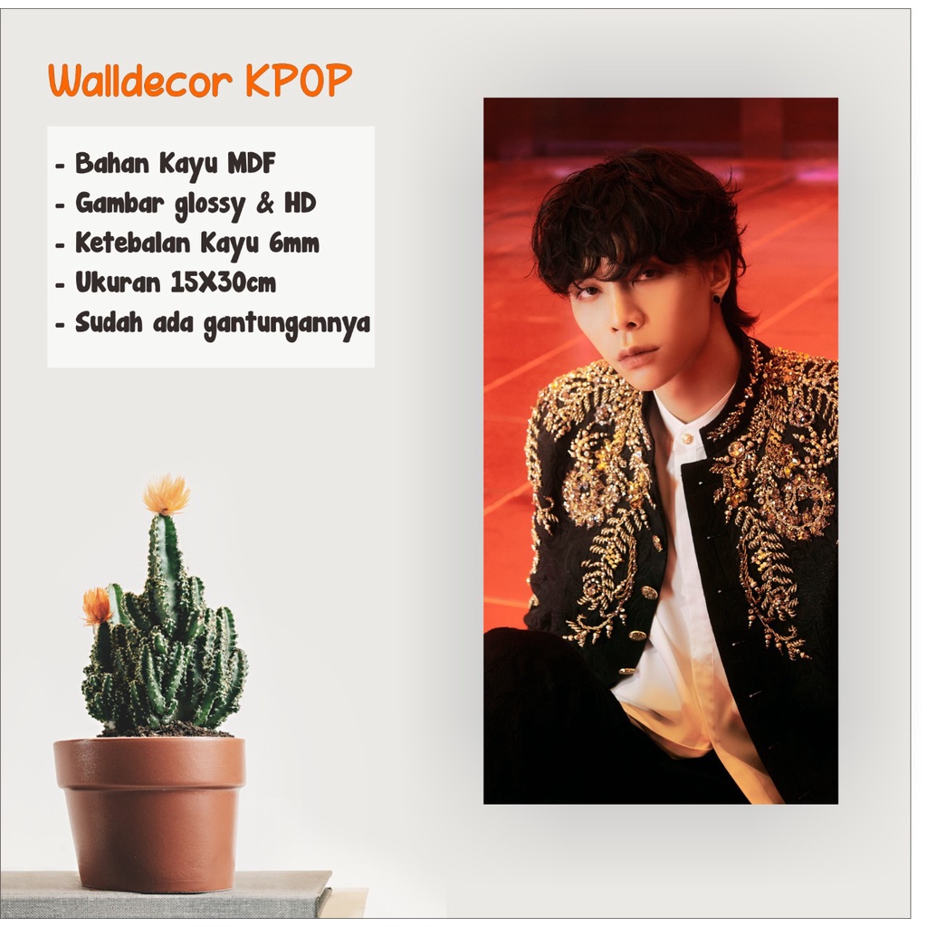 WALLDECOR NCT 127 JOHNNY FAVORITE UKURAN 15X30 CM WALL DECOR POSTER KAYU HIASAN DINDING KPOP