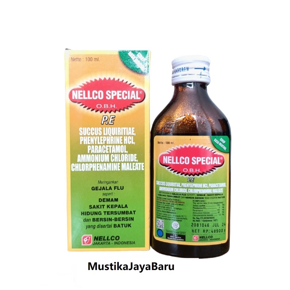 

NELLCO Special OBH PE - Gejala Flu, Demam, dll