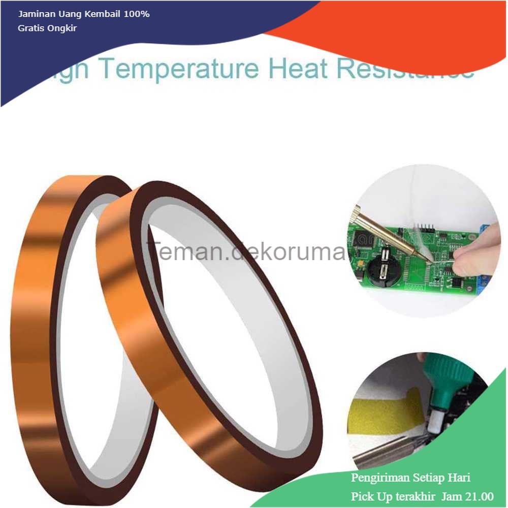 TD - PKK NIKTO Tape Lakban Heat Resistant Polyimide High Temperature Adhesive