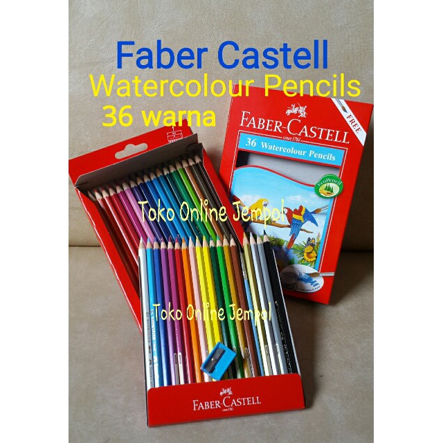 

ATK0096FC isi 36 warna Watercolour Pencil Faber Castell 114466 Cat Air