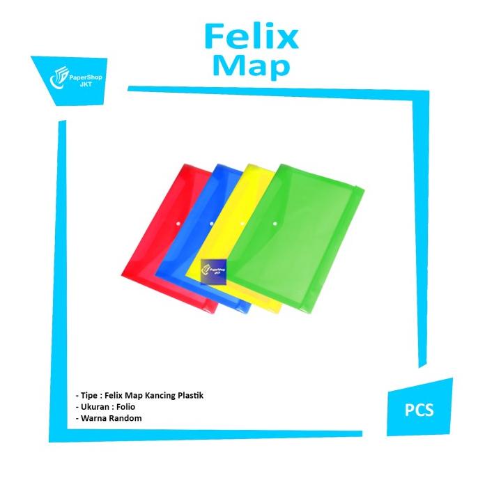 

BAYAR COD Map Plastik Kancing Felix Folio LIMITED EDITION Kode 1257